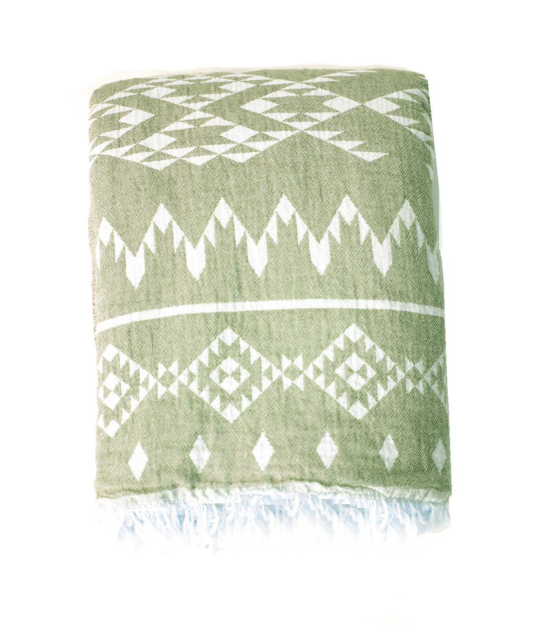 KILIM FLEECE LINED THROW