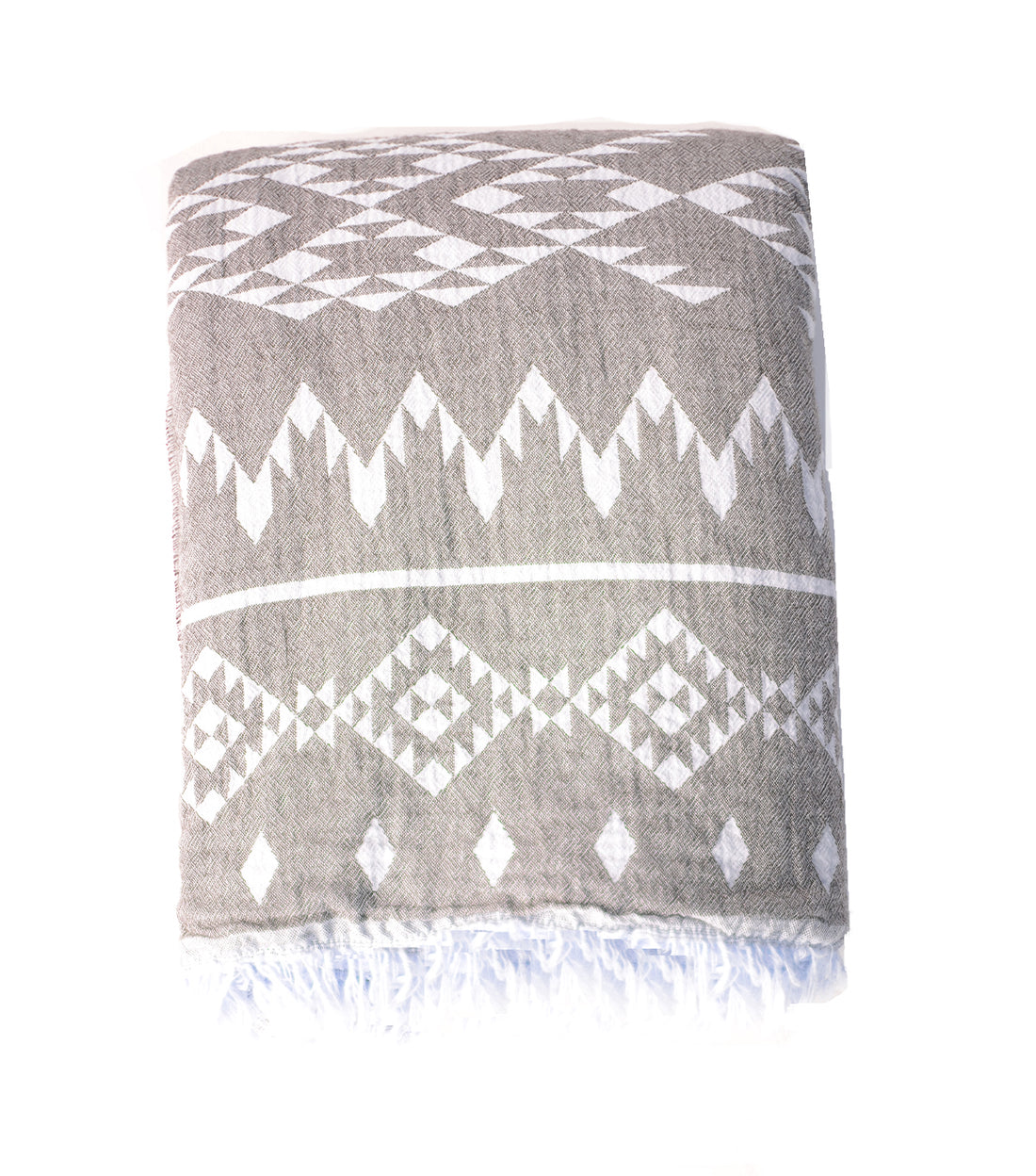 KILIM FLEECE LINED THROW