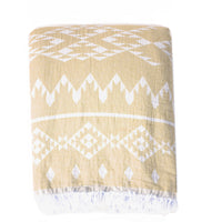 KILIM FLEECE LINED THROW