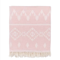 KILIM FLEECE LINED THROW