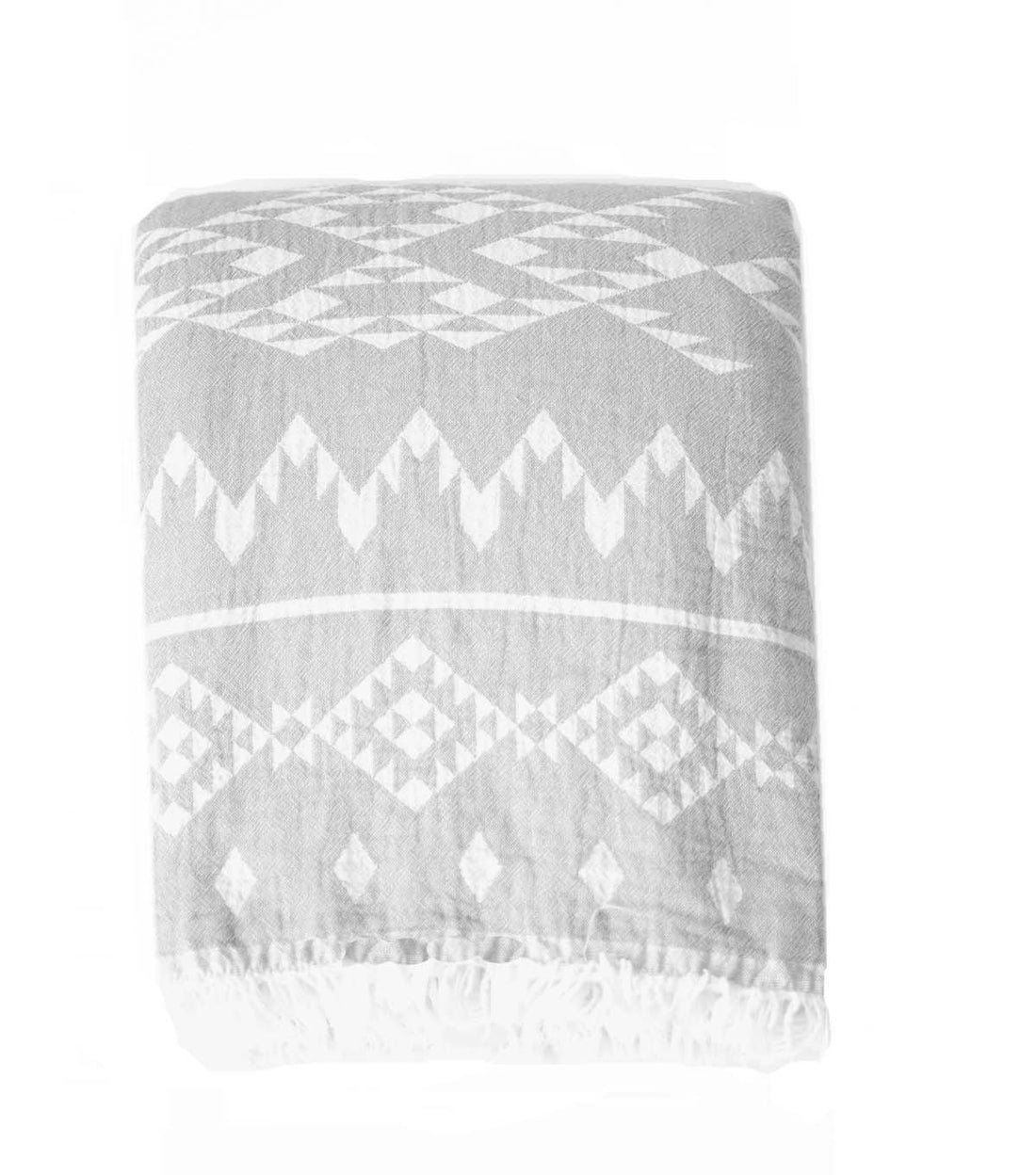 KILIM FLEECE LINED THROW