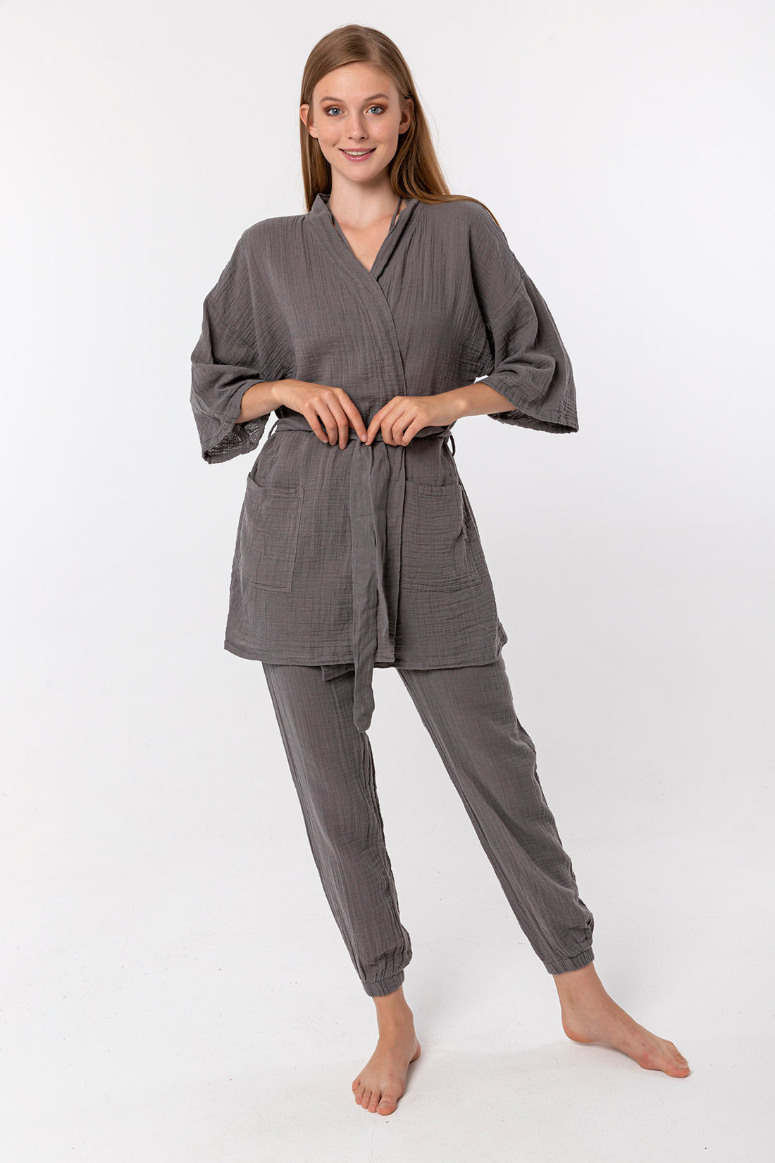 LADIES KIMONO LOUNGE SET