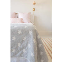 STAR FLEECE LINED THROW