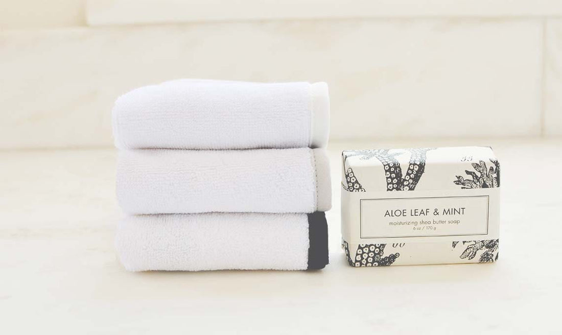 PIPED TERRY WASHCLOTH