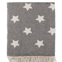 STAR FLEECE LINED THROW