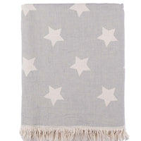 STAR FLEECE LINED THROW