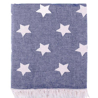 STAR FLEECE LINED THROW