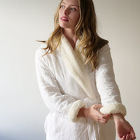UNISEX FLEECE LINED BATHROBE