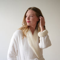UNISEX FLEECE LINED BATHROBE