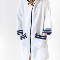 PIPED TERRY ZIPPER HOODIE