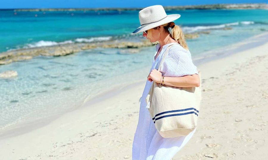 Natural Beach Bag + NEW+