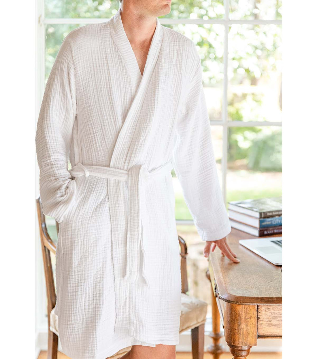 UNISEX STONEWASHED BATHROBE