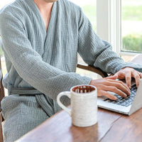 UNISEX STONEWASHED BATHROBE