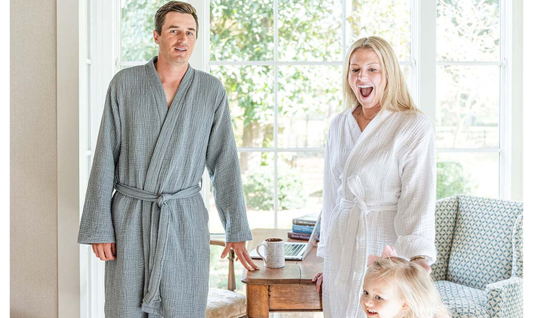 UNISEX STONEWASHED BATHROBE