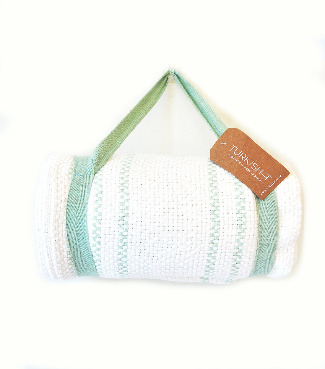 BEACH MAT THROW WITH COTTON HARNESS