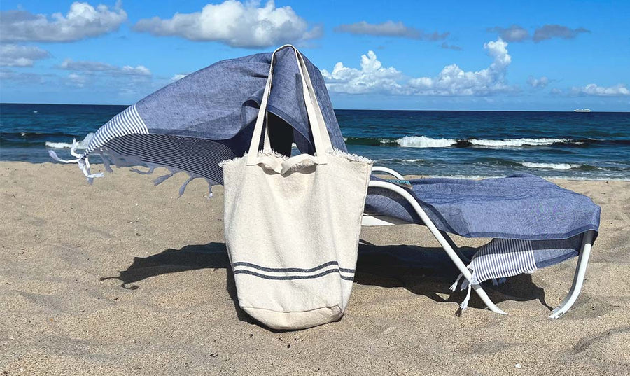 Natural Beach Bag + NEW+