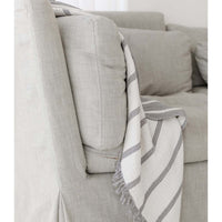 STONEWASHED STRIPE THROW