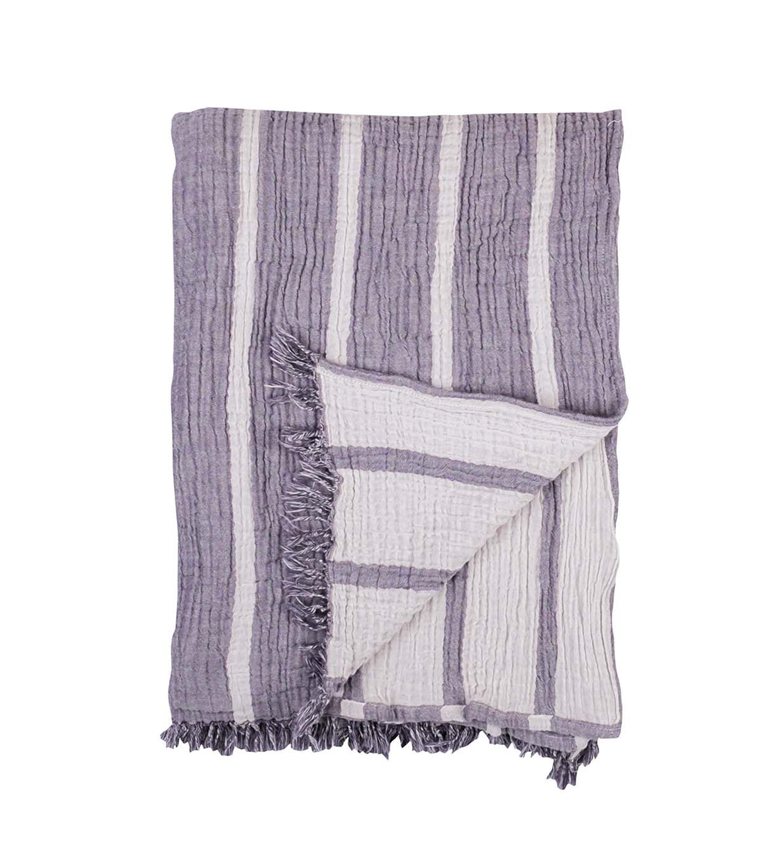 STONEWASHED STRIPE THROW