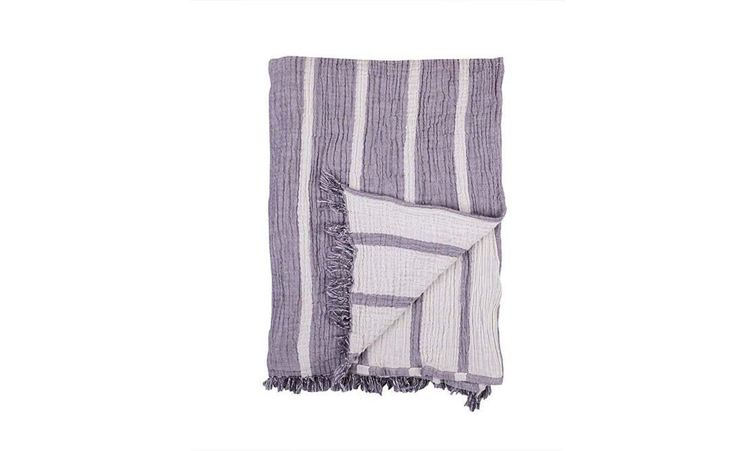 STONEWASHED STRIPE THROW