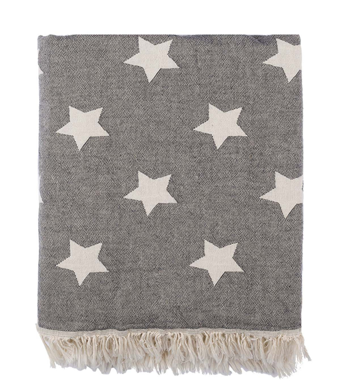 STAR FLEECE LINED THROW