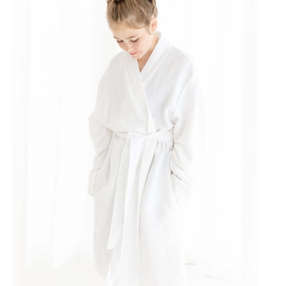 UNISEX WAFFLE BATHROBE