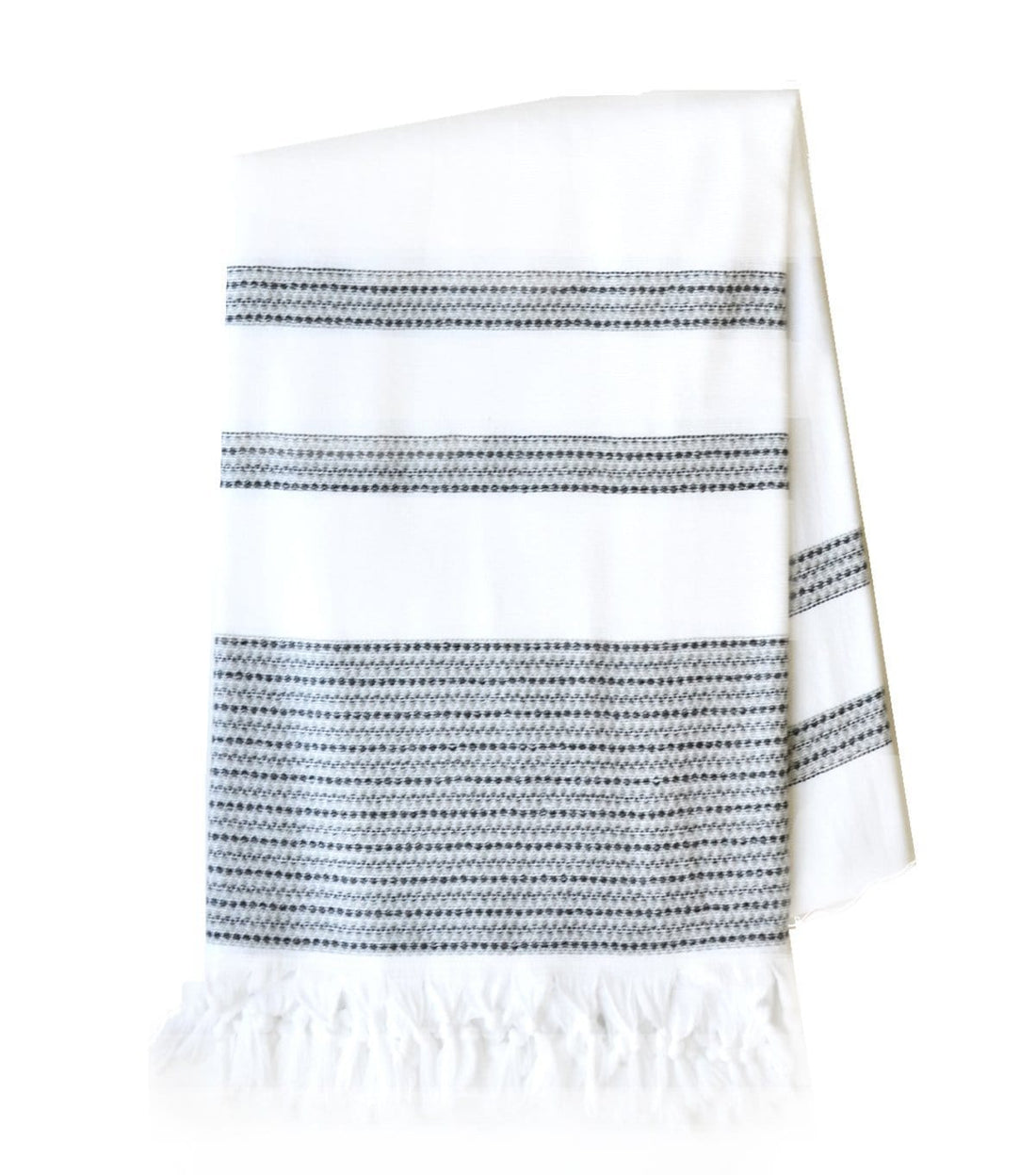 Aztec Sky Linen Embroidered Bath Towel - CLEARANCE