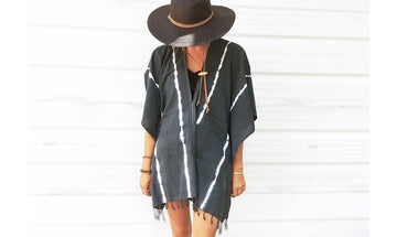 LADIES TIE-DYE KIMONO
