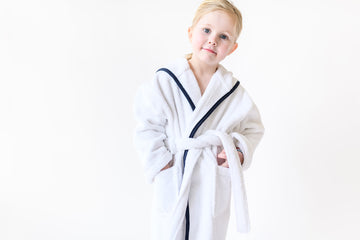 PIPED TERRY CHILD'S BATHROBE