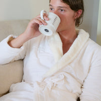 UNISEX SHERPA LINED BATHROBE