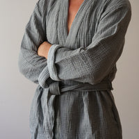 UNISEX STONEWASHED BATHROBE