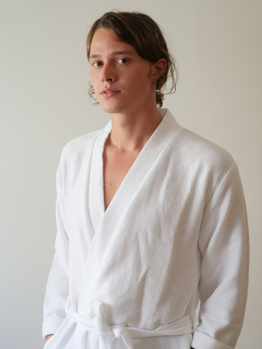 UNISEX WAFFLE BATHROBE