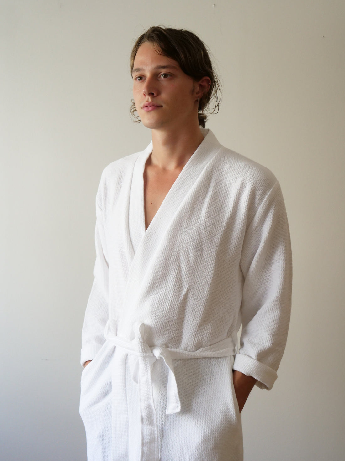 UNISEX WAFFLE BATHROBE