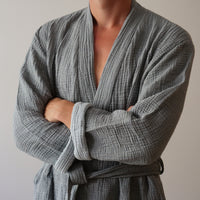 UNISEX STONEWASHED BATHROBE